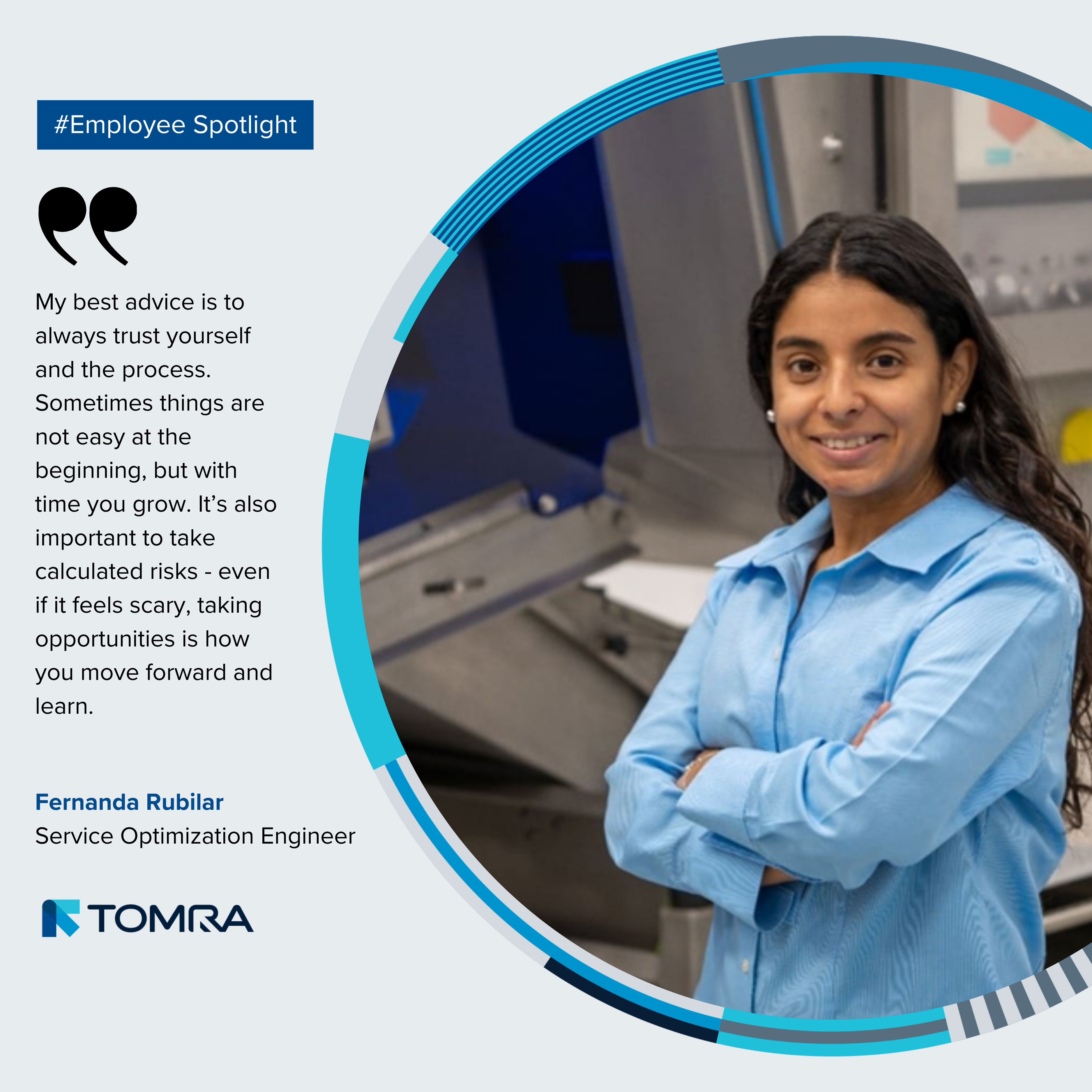 Meet Fernanda Rubilar, Service Optimization Engineer at TOMRA Food